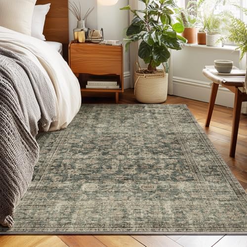 Machine Washable Throw Rugs for Entryway: Door Mat Indoor Entrance 3x5 Rug Boho - Image 6