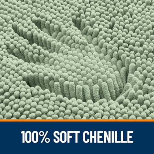OLANLY Large Bathroom Rugs 50x30, Extra Soft Absorbent Chenille Bath Rugs - Image 3