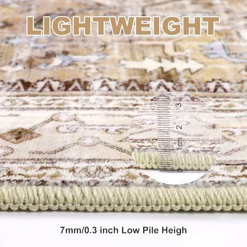 Yamaziot Washable Runner Rug, 2x10 Non-Slip Boho Hallway Kitchen Rug - Image 5