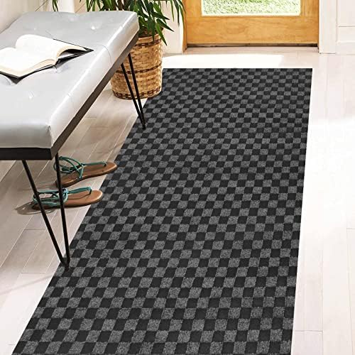 2' x 17' Runner Rugs with Rubber Backing, Indoor Outdoor Utility Carpet Runner by Heyroll