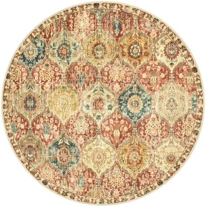 Lahome Moroccan Washable Round Rugs, Non-Slip Soft Round Rug 4ft Ultra-Thin - Image 7
