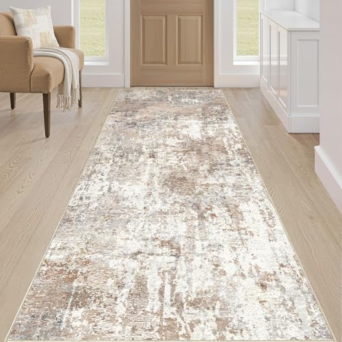 LOONGRUG Runner Rug 3x10 Washable Non-Slip Kitchen Neutral Modern Rug - Image 4