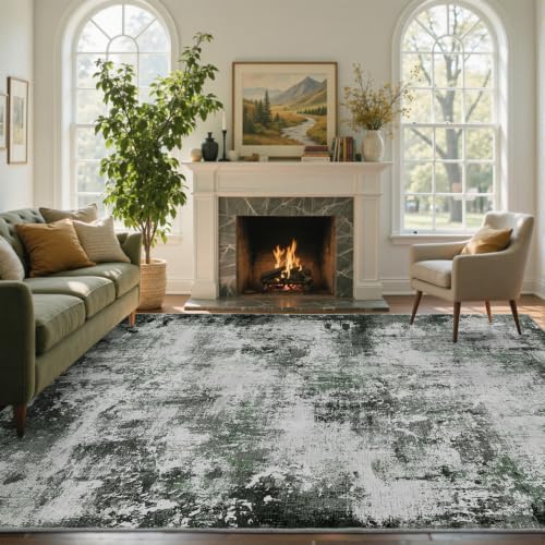 8x10 Ft Abstract Washable Area Rugs - Image 2