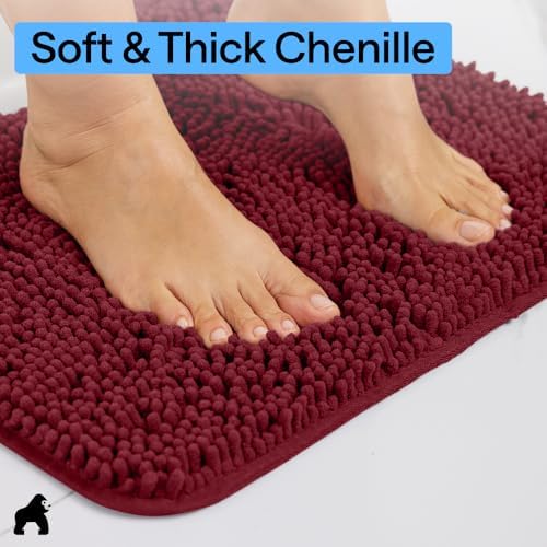 GORILLA GRIP Chenille Bath Rug Mat - Image 5