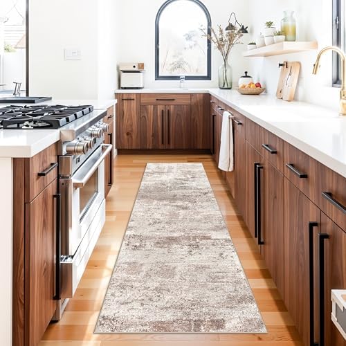 Washable 2x8 Hallway Runner Rug: Abstract Non Slip Rugs by RUUGME