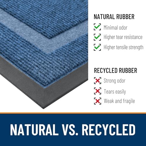 OLANLY Front Door Mat Outside 71x34, All-Season Heavy-Duty Rubber Doormat - Image 4