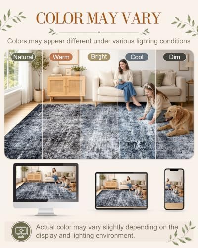 OLANLY 2x10 Washable Runner Rug, Soft Non Slip Carpet - Image 2
