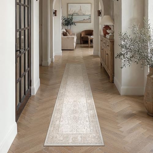 PureCozy 2x8 Beige Neutral Runner Rug by PureCozy