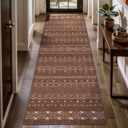 SERISSA 2x6 Washable Non-Slip Boho Runner Rug - Image 2