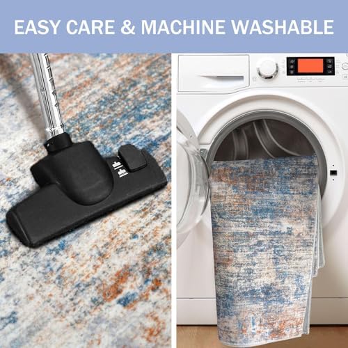 IOHOUZE Abstract Runner Rug 3x7 Ft Washable Runners - Image 4