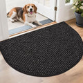 BEQHAUSE Dirt Trapper Door Mat 26" x 40" Half Circle Non Slip Rugs by BEQHAUSE