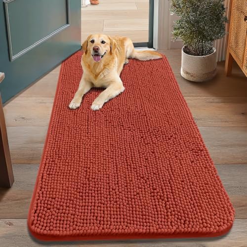 Smiry Dog Door Mat for Muddy Paws 48x30, Absorbs Moisture and Dirt Doormat by Smiry