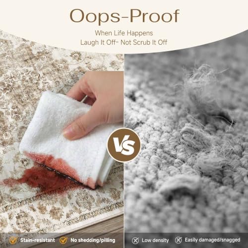 8x10 Brown Neutral Area Rug - Image 5