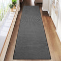 YDKGL Hallway Runner Rug Extra Long Kitchen Runner Washable Black 2x8 ft by YDKGL