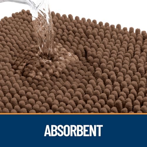 OLANLY Dog Door Mat for Muddy Paws 30x20, Super Absorbent Chenille Mud Mat - Image 3