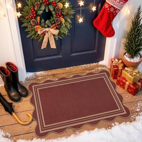 Easy Jute Christmas Outdoor Mats by LORWER