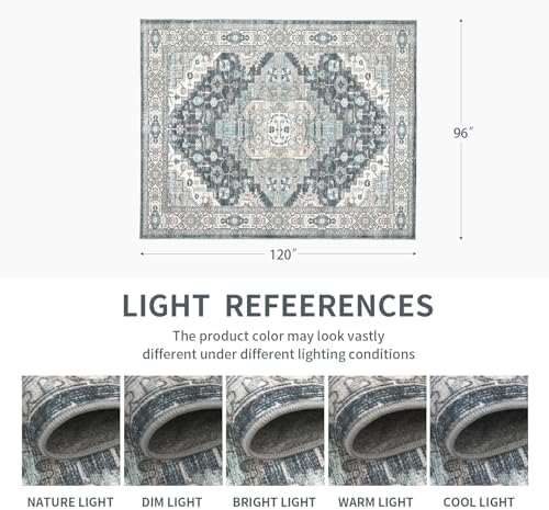 8x10 Vintage Washable Area Rug - Image 2