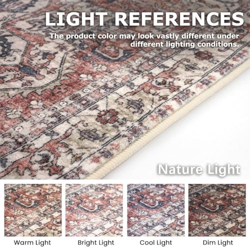 KOZYFLY Long Runners for Hallways 2x10 Ft Washable Kitchen Runner Rug Boho - Image 3