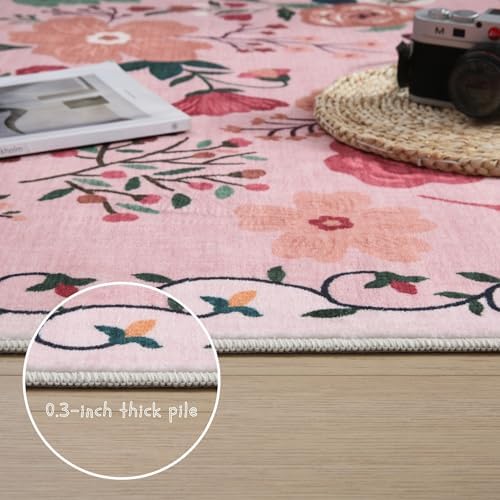 Rugcomf Area Rug 5x7 Washable - Image 4