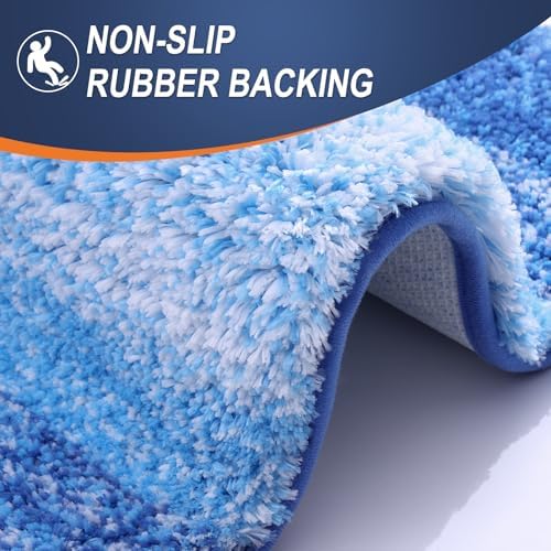 OLANLY Bathroom Runner Rug 47x24, Extra Soft Absorbent Microfiber Bath Rugs - Image 4