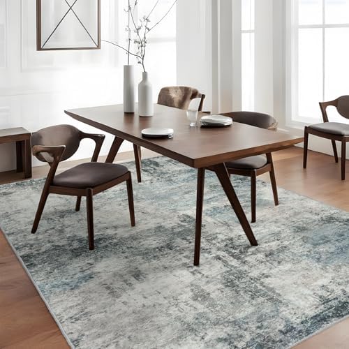 Washable Abstract Area Rug 3x5: Non-Slip Soft Rugs - Image 3