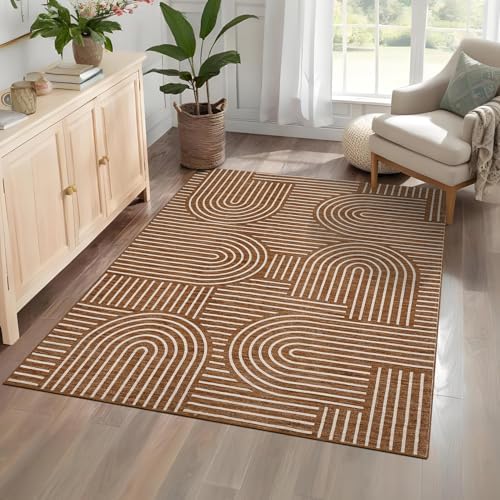 ROYHOME Modern Washable Rug 5x7 Area Rugs by ROYHOME