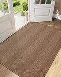 Color&Geometry Ultra Thin Indoor Door Mat 36"x60", Warm Chestnut by COLORG