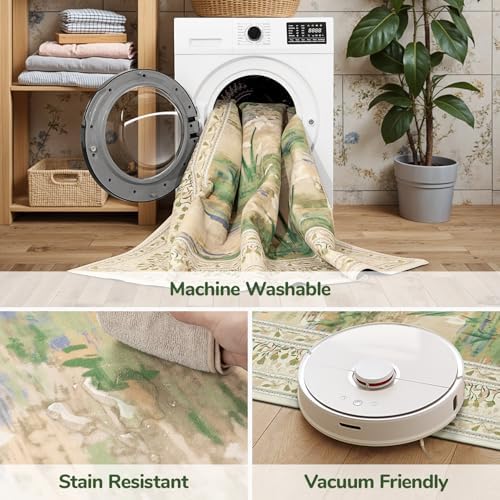 Lessymo 5 x 7 Washable Area Rugs - Image 6