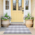 OLANLY Fall Door Mat, Buffalo Plaid Rug by OLANLY