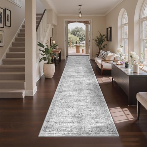 3x12 Runner Rug Non Slip, Washable Hallway Runner Rug by Restydon