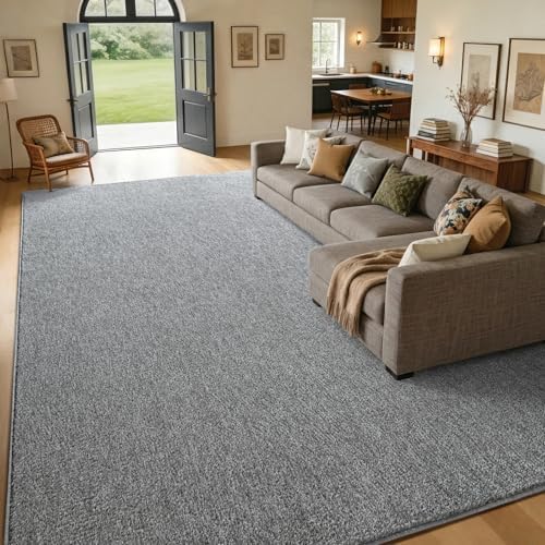 7x10 Large Grey Area Rug Washable Non-Slip Soft by Unknown