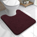 OLANLY Toilet Rugs U-Shaped 20x20, Soft Absorbent Chenille Contour Rugs by OLANLY