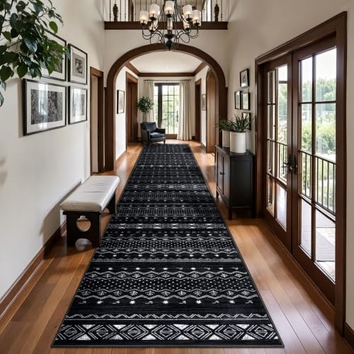SERISSA 2'6"x14' Washable Non-Slip Boho Runner Rug by SERISSAHomeDecorCollection