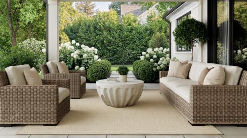 Nourison Home Home Courtyard 8' x 10' Natural Area Rug - Image 3