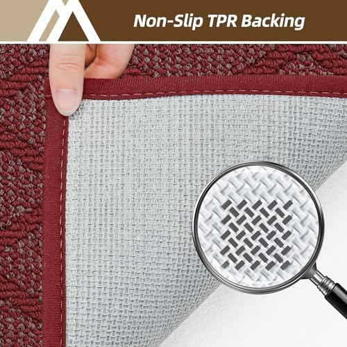 COSY HOMEER Non-Slip Door Mat 24"x36", Entryway Rugs Low Profile - Image 4
