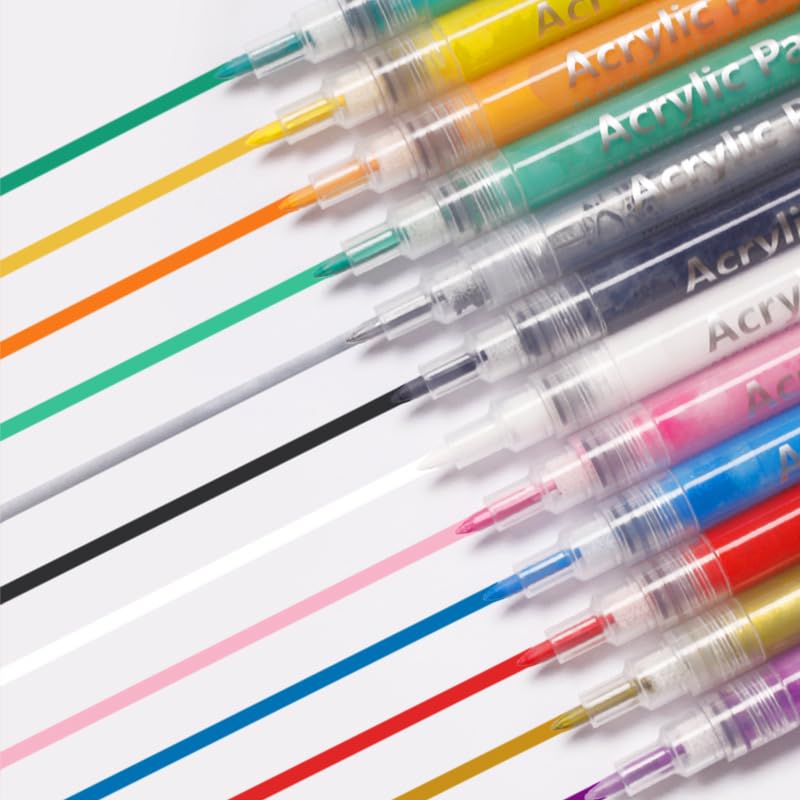 Nail Polish Pens Set, Nail Art Pens, Nail Pencil, DIY Drawing Painting Pen, for Nails DIY (3 black+3 White)