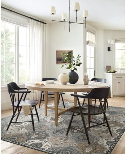 Lahome Moroccan Washable Area Rug 6x9, Large Living Room Rugs - Image 3