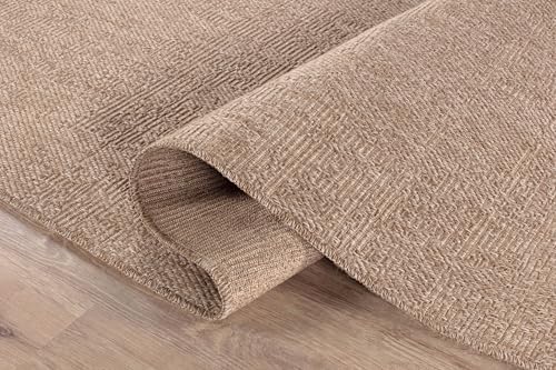 CAMILSON Easy Jute Rug 4x6, Indoor Outdoor Natural Color Fiber Area Rugs - Image 6