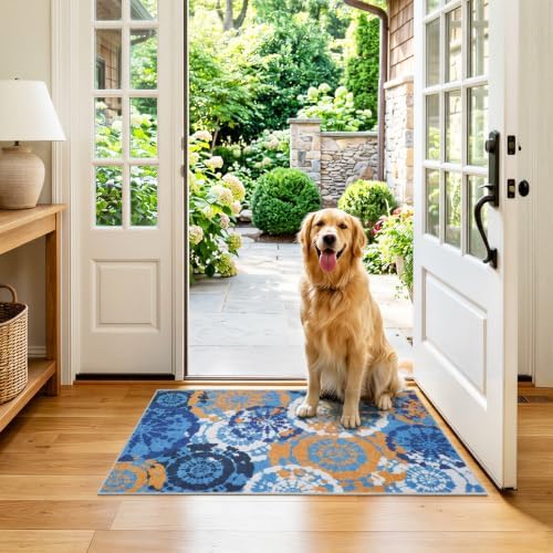 Washable 2x3 Entry Rug, Boho Small Throw Rugs - Image 4