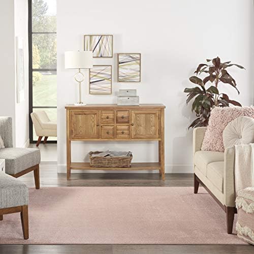 Nourison Home Nourison Essentials Pink 5' x Square Area Rug - Image 3