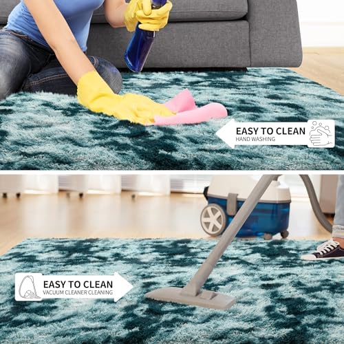 Tepook Soft Fluffy Rugs for Living Room, 5x8 Shaggy Area Rug for Bedroom - Image 6