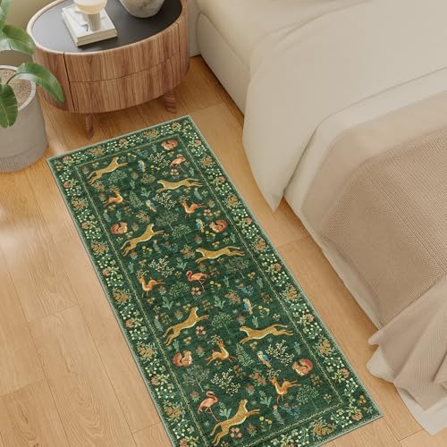 DUKINO 2x5 Rug for Hallway, Washable Animal Runner Rug Non Slip - Image 6