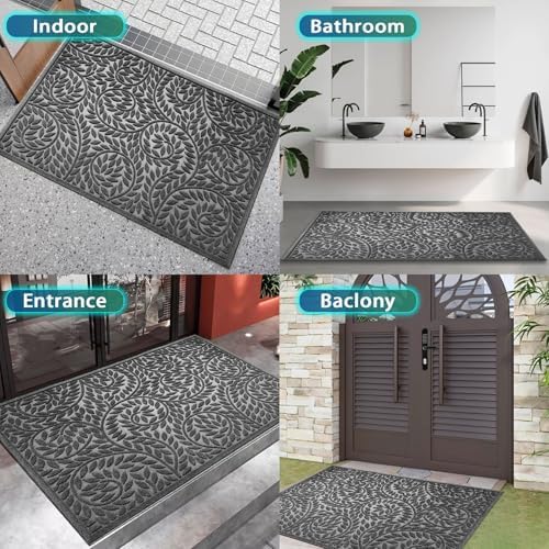 Bulijojo Front Door Mat Entrance, Durable Heavy Duty Welcome Mat, Thick - Image 6