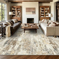 8x10 Area Rugs, Abstract Morden Soft Washable Rug, Non-Slip Low Pile Rugs by Yarooge