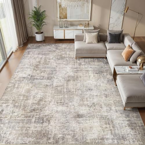 cotiled 10x12 Area Rug for Living Room, Abstract Washable Carpet - Image 5