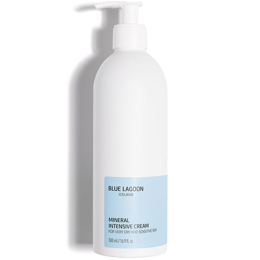 Blue Lagoon Skincare Mineral Intensive Cream – Psoriasis Cream & Psoriasis Treatment for Skin – Rich Moisturizer with Seawater, Hydrates, Soothes, Prevents Dry Skin, 500ML
