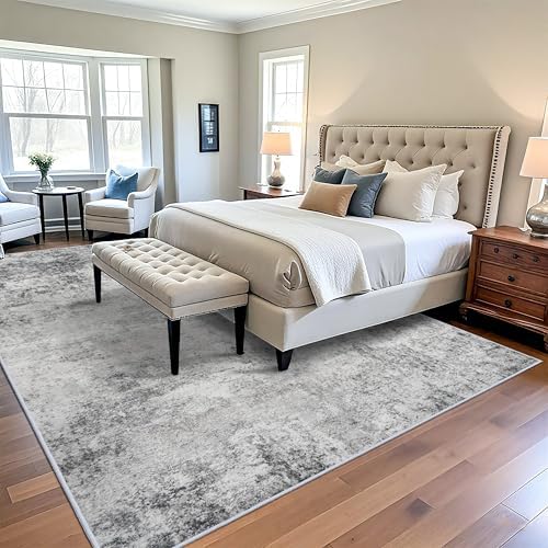 Washable 10x12 Area Rug: Non Slip Large Abstract Rugs - Image 2