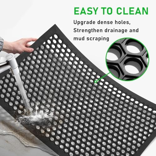 BEHERO Rubber Outdoor Mat 36" x 24" Anti Fatigue Waterproof Non-Slip - Image 6