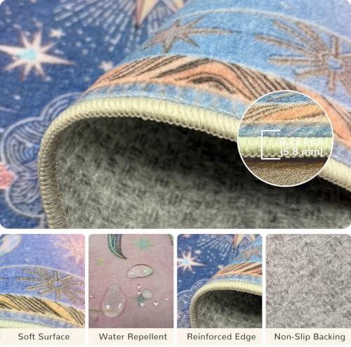 Vacuum-Friendly, 5x7 Washable Area Rug - Image 4