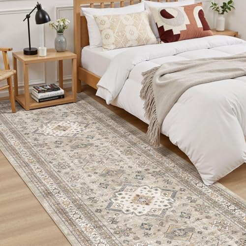 cotiled 3x8 Hallway Runner Rug for Entryway, Non-Slip Vintage - Image 4